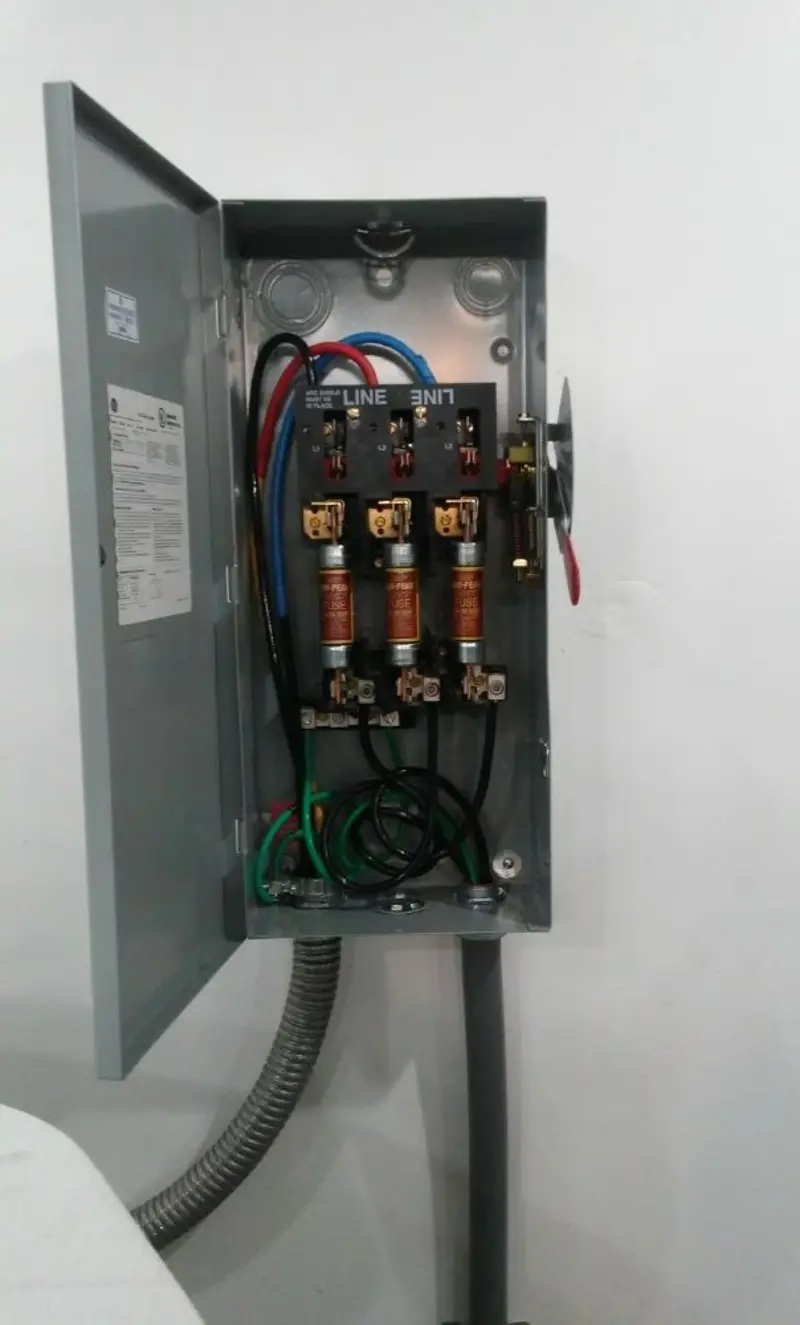 Three-phase disconnect switch installed for Electrical Wiring & Rewiring in Madeira Beach